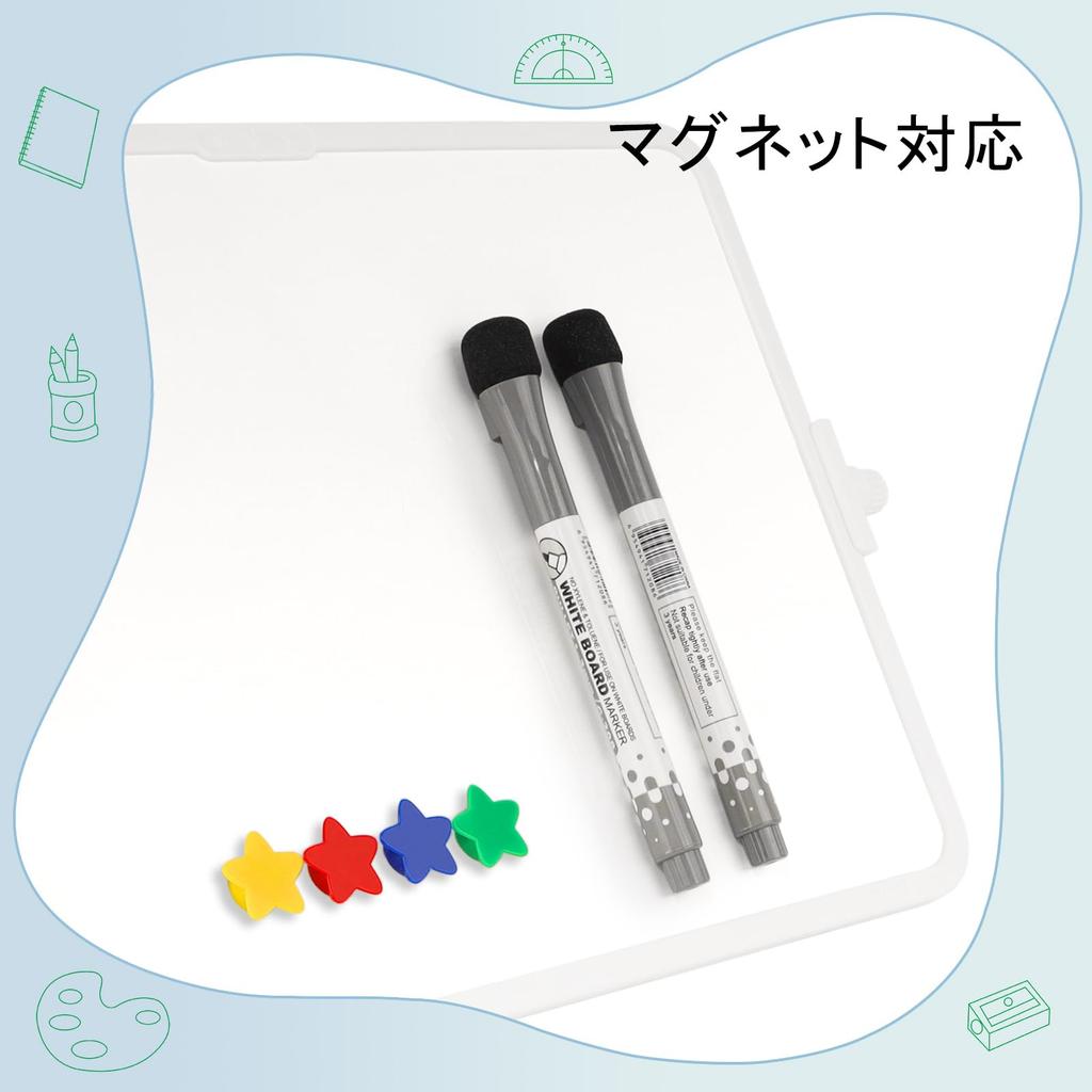 Small Whiteboard, 34*25cm, Desktop, A4 Size, Freestanding, Double-Sided, 360-Degree Rotation, Magnetic, Wall-Mountable, Stylish, Portable, Mini Whiteb