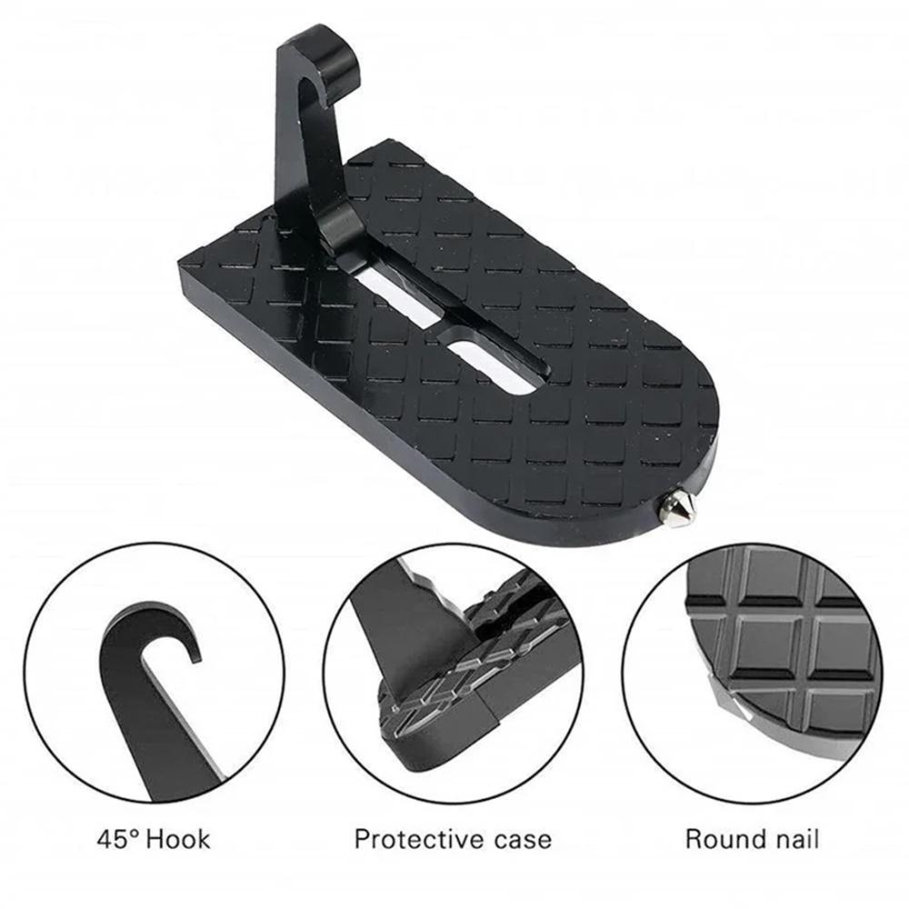 1PC Car Foot Pedal Aluminum Door Pedal Universal Mini Auxiliary Pedal Upper Roof Pedal Pedal Pedal Car Accessories Foot Pedal