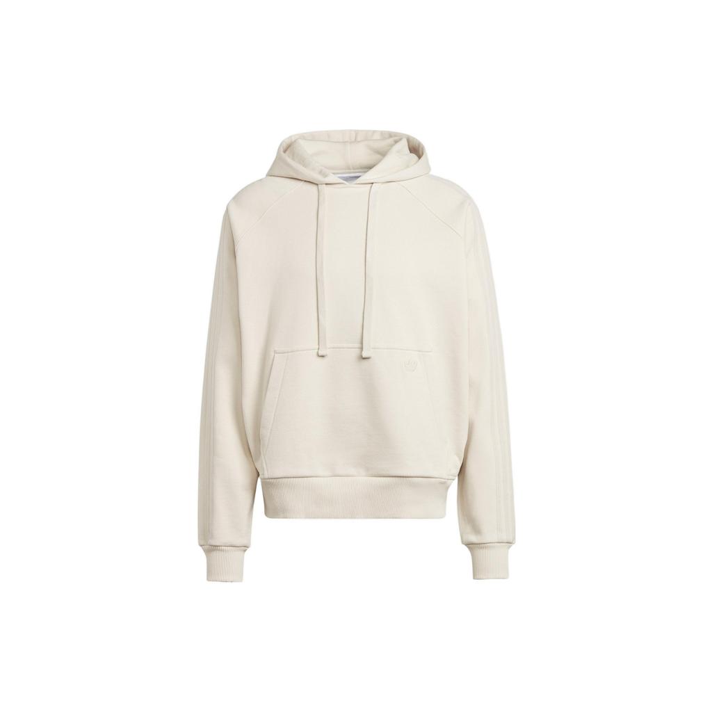 Adidas Originals Trefoil Blue Version Solid Logo Hoodie Men Sweatshirt Khaki IA2449