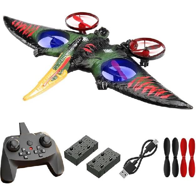 Pterodactyl Dinosaur Toys Drone for Kids,Easy To Fly Dragon Remote Controlled Aircraft,Flying Toys Birthday Gifts for Boys,Hobby RC Plane for Kids