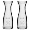 Glass Water Carafe Glass Pitcher 1L Lemonade Drinks Set of 2