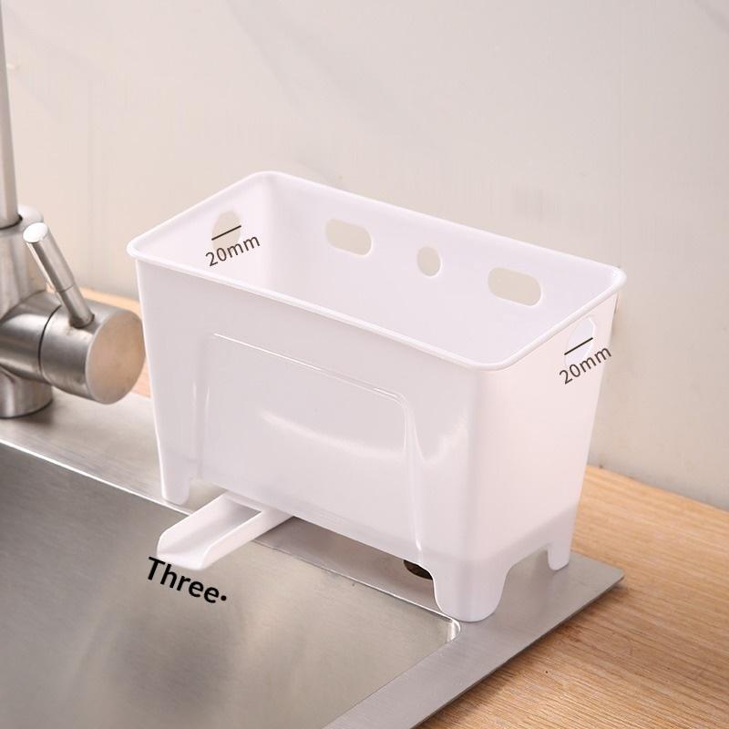 Table Top Trash Can Mini Home Kitchen Waste Storage Box Sink Drain Basket Dry Wet Separation Filtration Magical