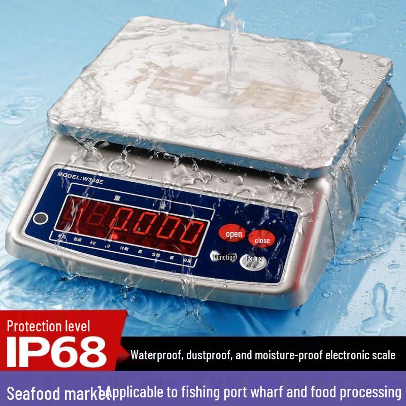 Haozhan Waterproof Stainless Steel Digital Scale (CN version)