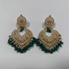 Bohemian Ethnic Heart Stud Earrings: Long Bell Vintage Style for Women