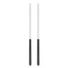 1 Pair Professional Drum Stick Solid Power Boosting Non Slip Handle Aluminium Alloy 5A Drum Stick Silver
