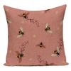 Vintage Floral Bee Decorative Cushion Covers Nordic Home Decor Sofa Chair Living Room Cushions Custom Throw Pillow Covers