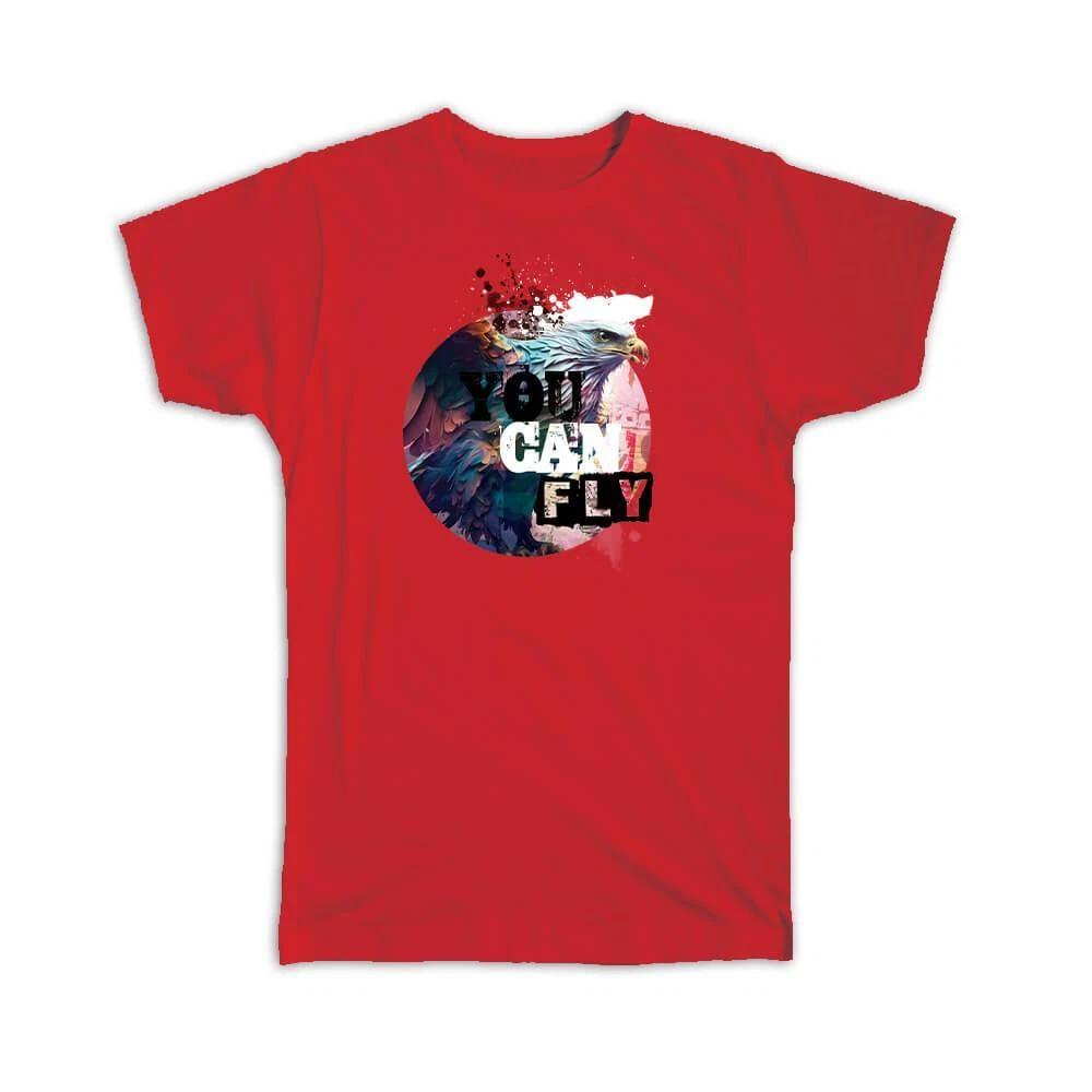 Gift T-Shirt : Bald Eagle You Can Fly Bird America 3XL