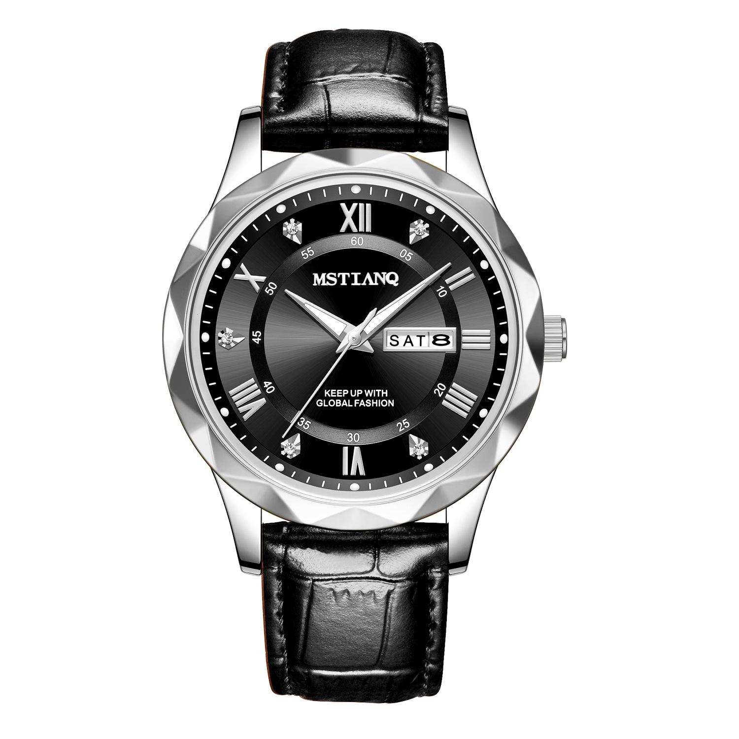 Fashion Waterproof Luminous Men S Watch Belt Quartz Watch