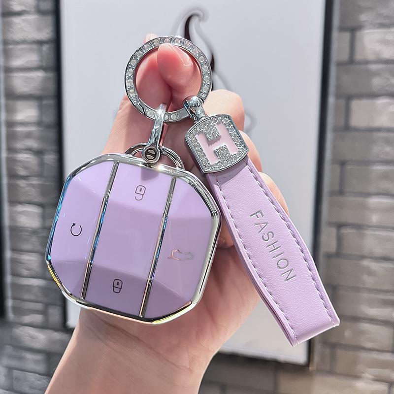 Tpu Car Remote Key Case Cover Protect Shell Fob For Chery Jetour Freer Freedom T2 Freer Traveller T1 Interior Accessories
