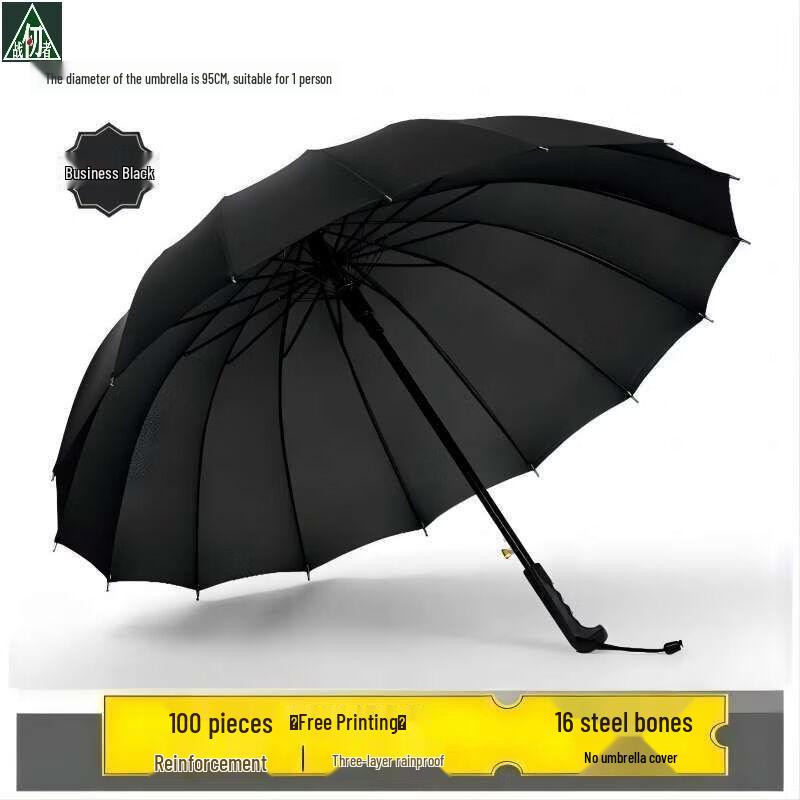 Zhan Ren Zhe Windproof Long-Handle Umbrella Upgraded Long-Handle