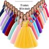 Rochie formală cu mânecă lungă pentru fete de flori (Vârste 3-14) - Rochie de Prințesă în Stil European și American