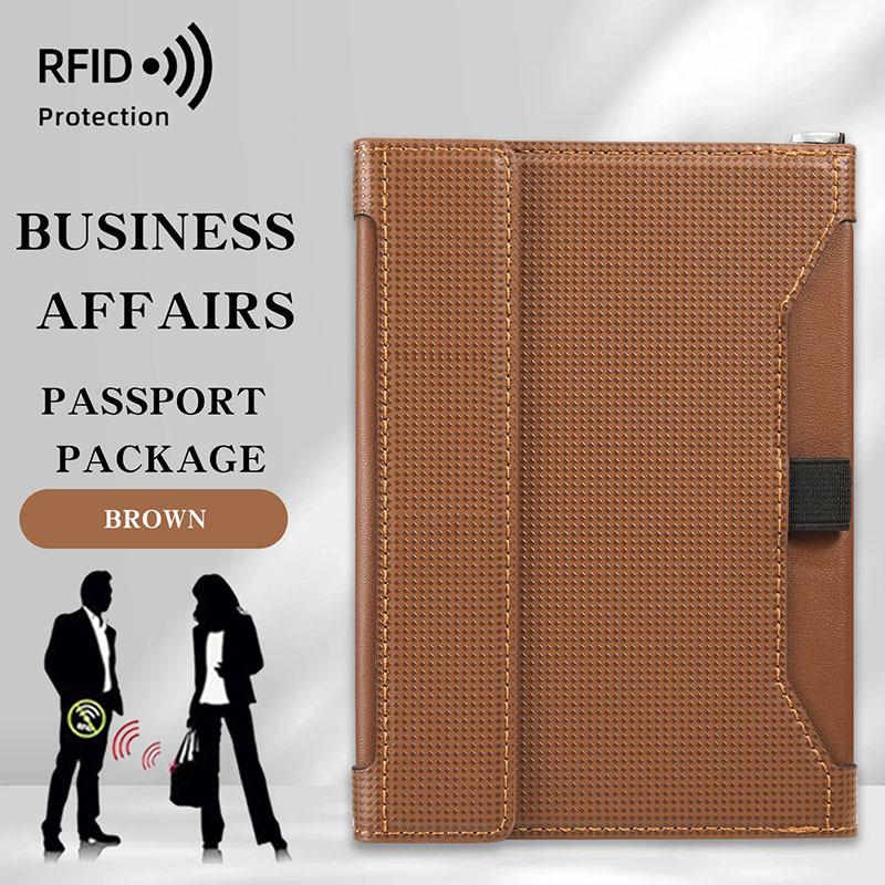 Anti-Theft RFID Passport Holder - Multifunctional, Fashionable, Large Capacity Travel Bag