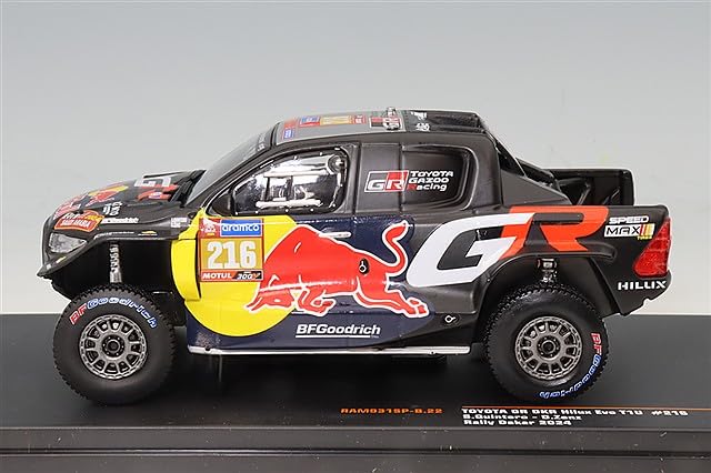 Ixo Scale Toyota GR DKR Hilux Evo T1U 2024 Dakar Rally Saenz 1/43 #216 S. Quintero/D.