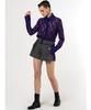 GREEDILOUS Horse Eye Print Lace Blouse