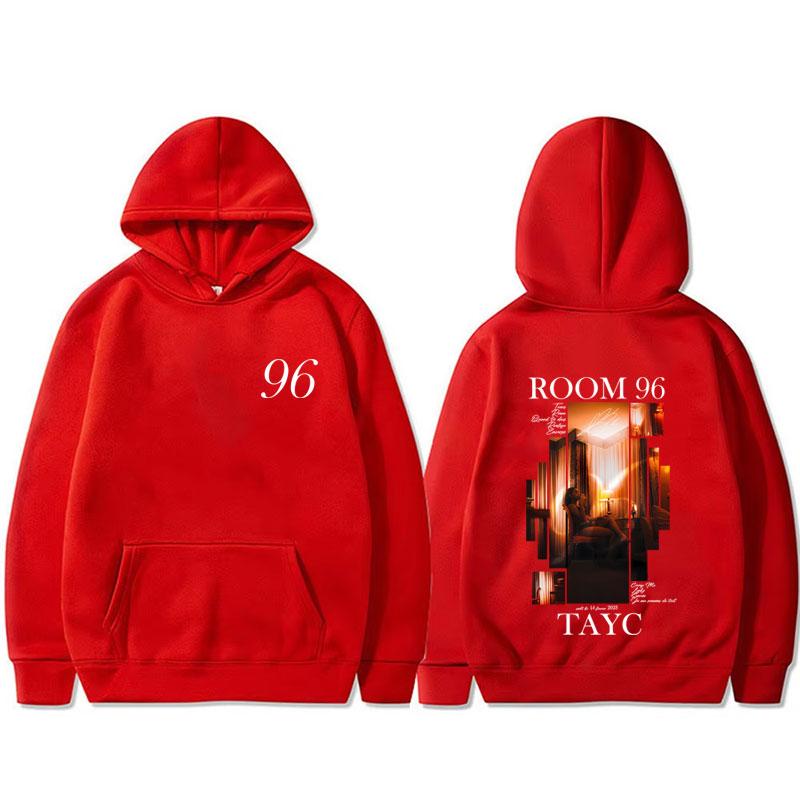 Rapper Tayc ROOM 96 Album Graphic Hoodie Men's Hip Hop Fashion Pop Music Sweatshirt Male Casual Vintage Fleece Cotton Hoodies