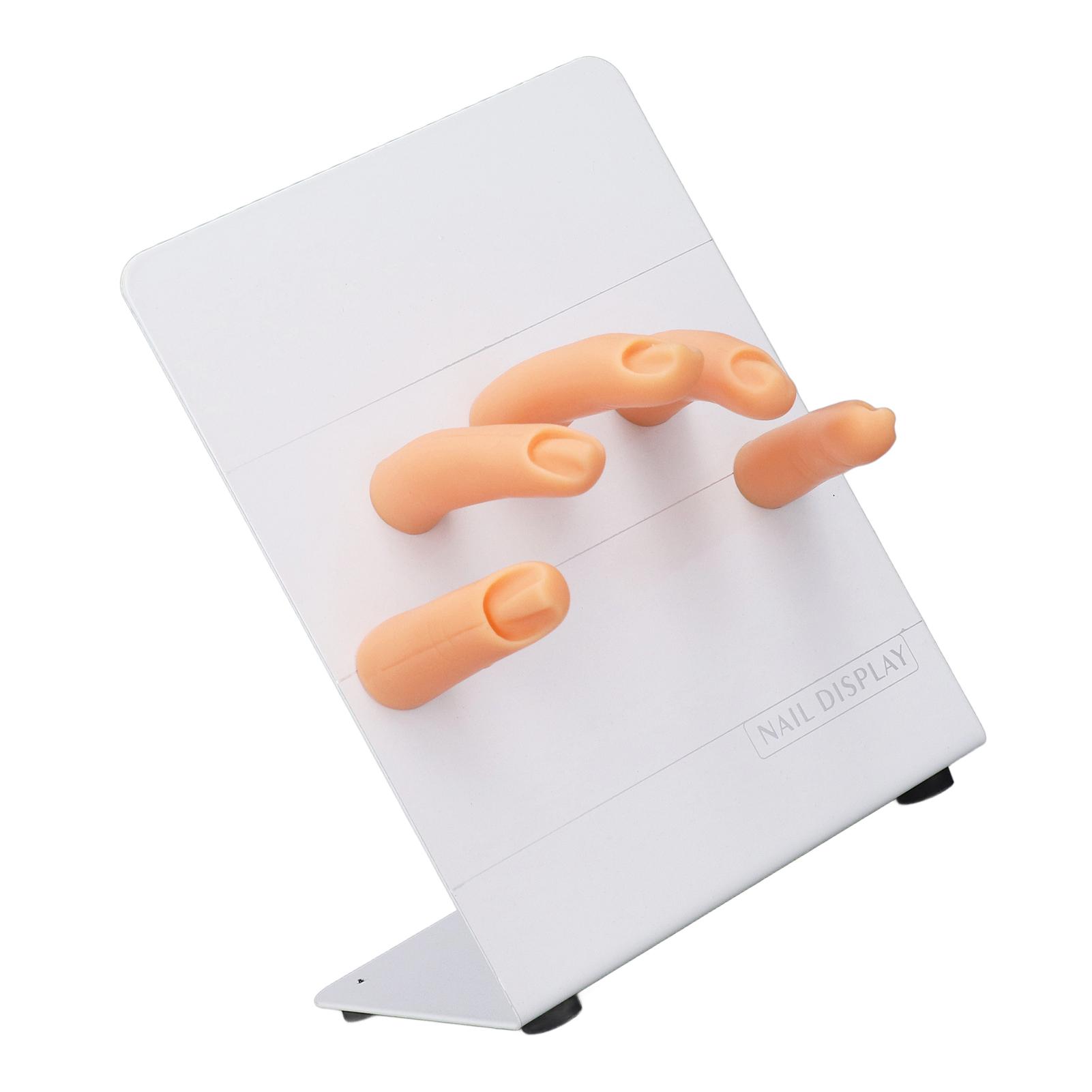 

Practice Nail Finger Kit Bendable Rubber Fauk Finger Nail Art Practice Tools for Beginners