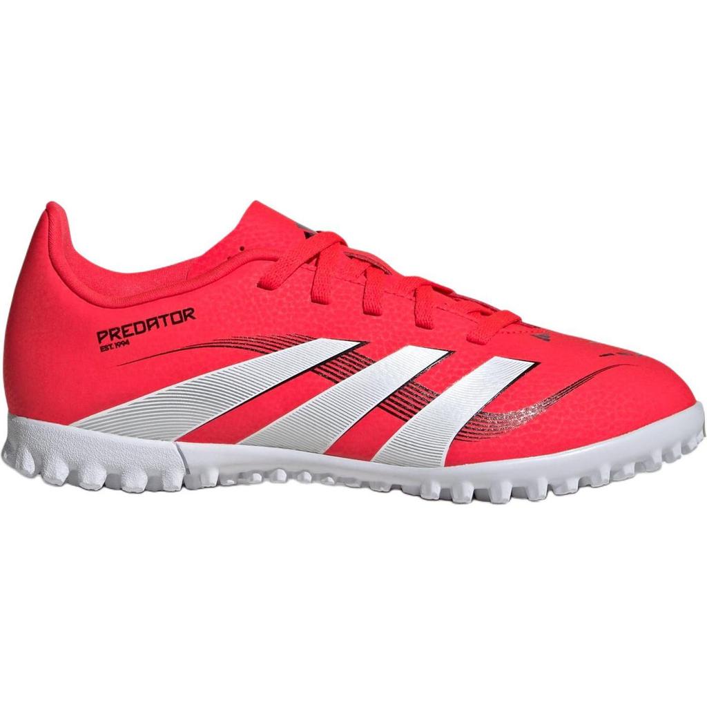 adidas Predator CLUB Abrasion Resistant Abrasion Resistant Low Top Soccer Shoes Red/White/Black Kids' ID3805