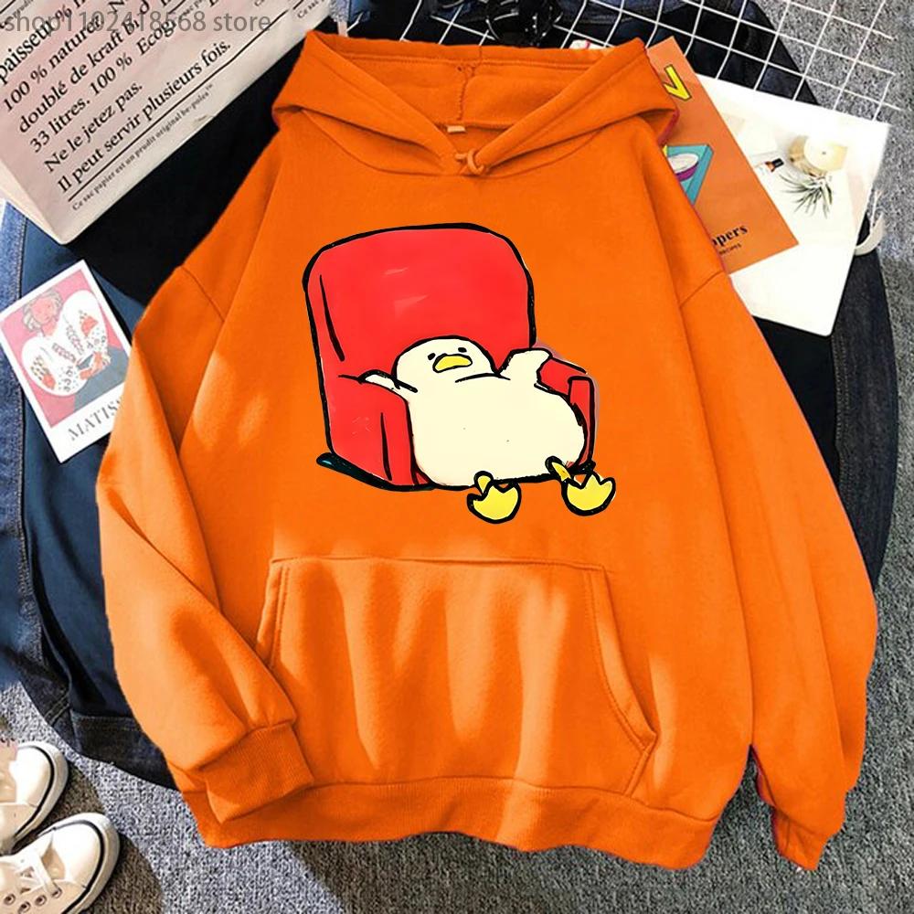 Lazy Duck Cartoon Hoodies for Men Cartoon Cute Graphic Sweatshirts Long Sleeve Casual Winter Spring Hooded Sudadera