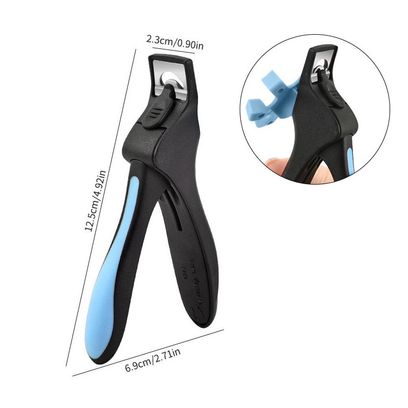 U-shaped French False Nail Scissors Nail Clipper With Nail Positioning Adjustable Nail Tip Cutter Trimmer Manicure Tool