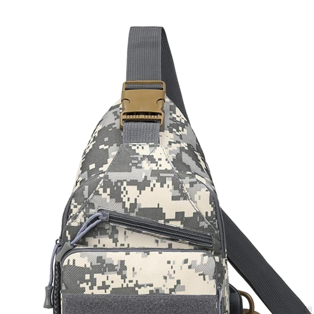 Herren Umhängetasche, Trendige Brust-Schultertasche zum Angeln, Rucksackwandern,