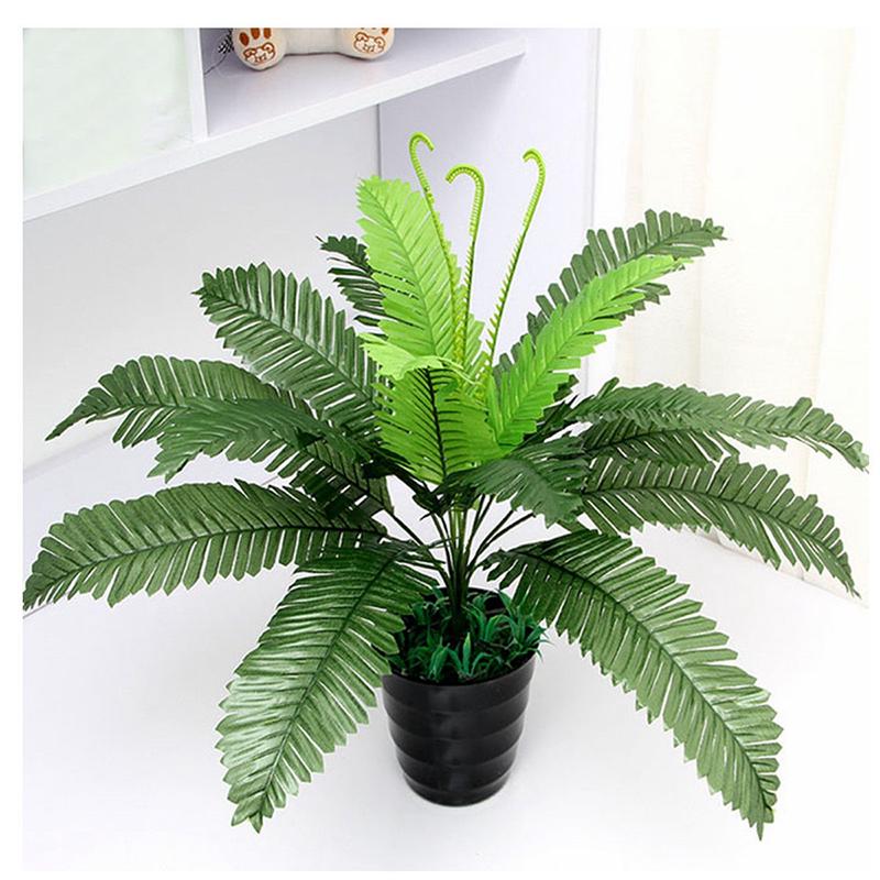 

Пластиковый искусственный цветочный бостонский папоротник, шелковый искусственный завод, листва, офисный домашний декор