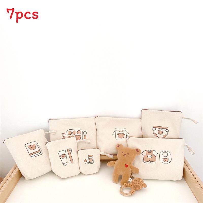 Canvas Travel Makeup Bag With Multipurpose Storage For Kids Bedroom Organization