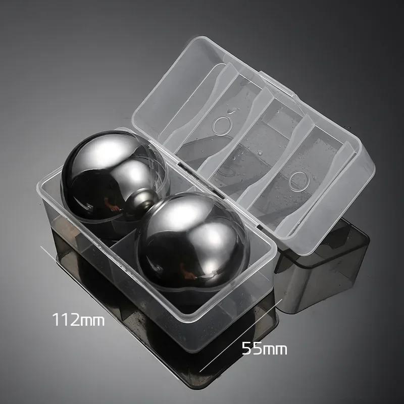 1pcs Large Whiskey Stones Round Stainless Steel Ice Ball Reusable Drink Cooler For Beer Wine Coffee Food Grade Bar Accessories
