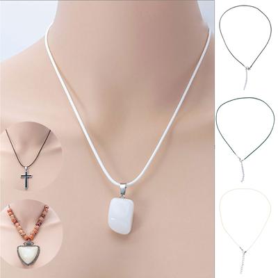 Cordón de Cuerda Trenzada Ajustable de Cuero Hecho a Mano de 1.5 mm con Cierre de Langosta Para Collares Colgantes Dijes Componentes de Bricolaje