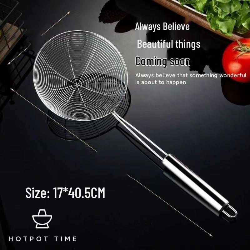 

Дуршлаг з нержавіючої сталі для локшини та вареників, друшляк для хот-поту та фритюрниці