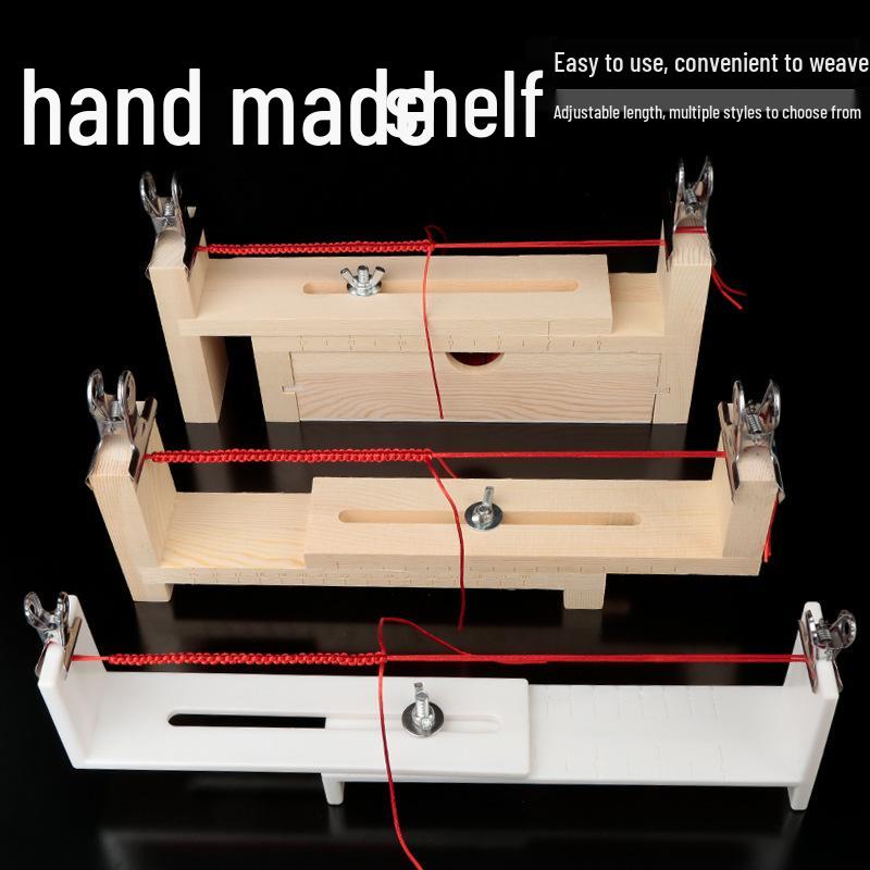 Handmade Wooden Rope Braiding Tool & Stand for Weaving