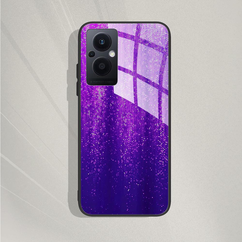 Per OPPO Reno 8 Lite 5G Custodia Cover Reno 7Lite Paraurti per Telefono Custodia in Vetro Temperato Per OPPO Reno7 Lite / Reno8 Lite Fundas Capa