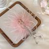 Autumn and Winter New Style Super Fairy Feather Catch Clip Large Hair Volume Large Back of The Head Shark Clip Pure Desire Wind Hair Clip Headdress