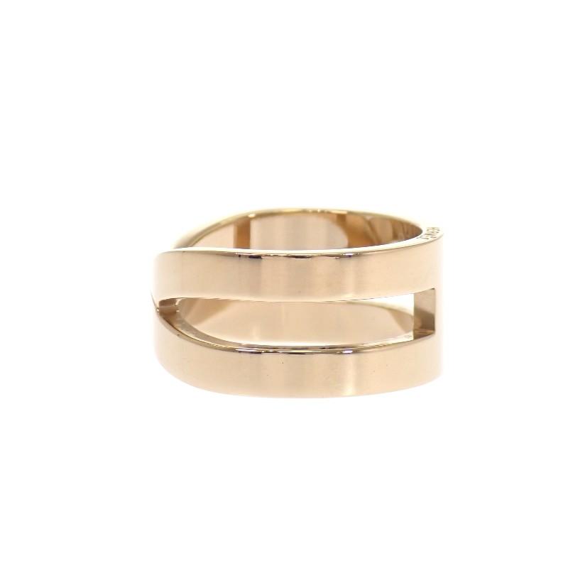 HERMES   Scarf Ring Gold Metal Women