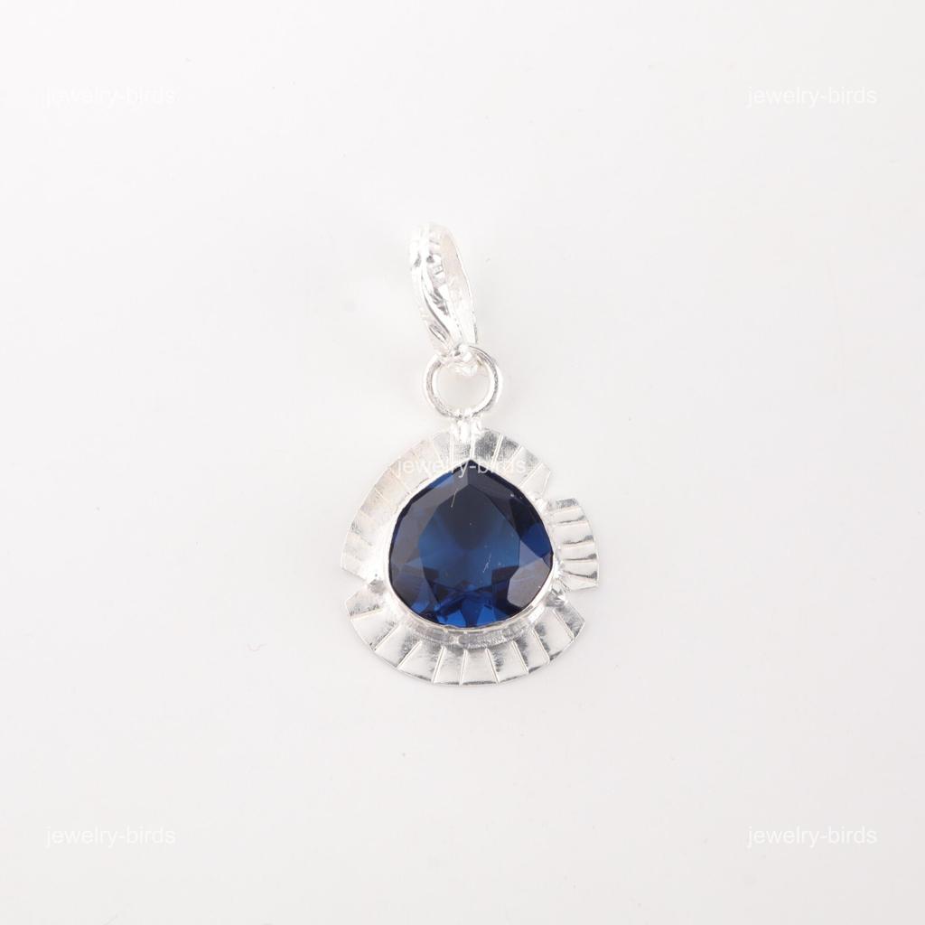 Mothers day Deal Natural London Blue Topaz 925 Silver Anniversary Gift Pendant PP-8-1