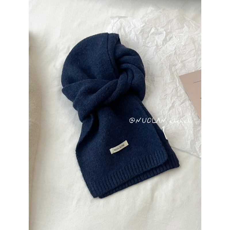 Soft Wool Blend Knit Scarf Women Winter Warm Lightweight Minimalist Style Long Wrap Shawl In Multiple Colors