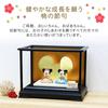 Osaka Choseido Disney Hina Compact with Nameplate and Wooden Tag Ceramic Mini Disney Hina Doll Glass Display Doll, Mini, (Sent Separately). (Medium,
