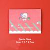 6pcs Merry Christmas Cards Cartoon Holiday Greeting Cards Envelope Wishing Blessing Gift Xmas Message Card