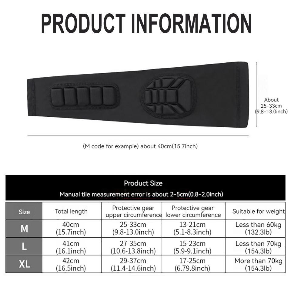 GTUBIKE 1PCS Sports Elbow Protection Honeycomb Anti-collision Pressure Protection Arm Sleeve Basketball Cycling Protective Gear