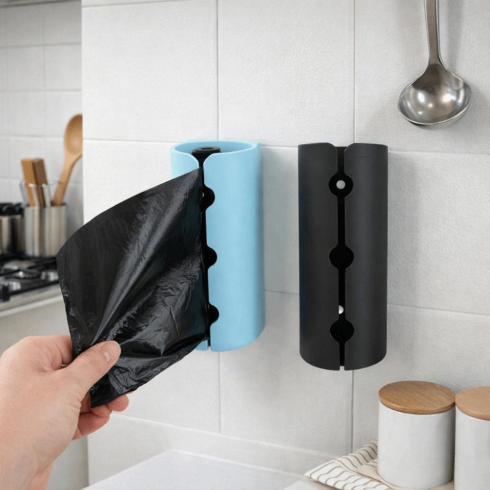 Plastic Trash Bags Storage Box Wall Mounted Large Capacity Plastic Bags Container Space Saving Garbage Bag Dispenser Dormitory