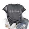 T-shirt Estiva Semplice a Maniche Corte da Donna Taglie Forti Ampia Girocollo Cotone Casual T-shirt Donna Eleganti Moda Ufficio Lady Top 24491