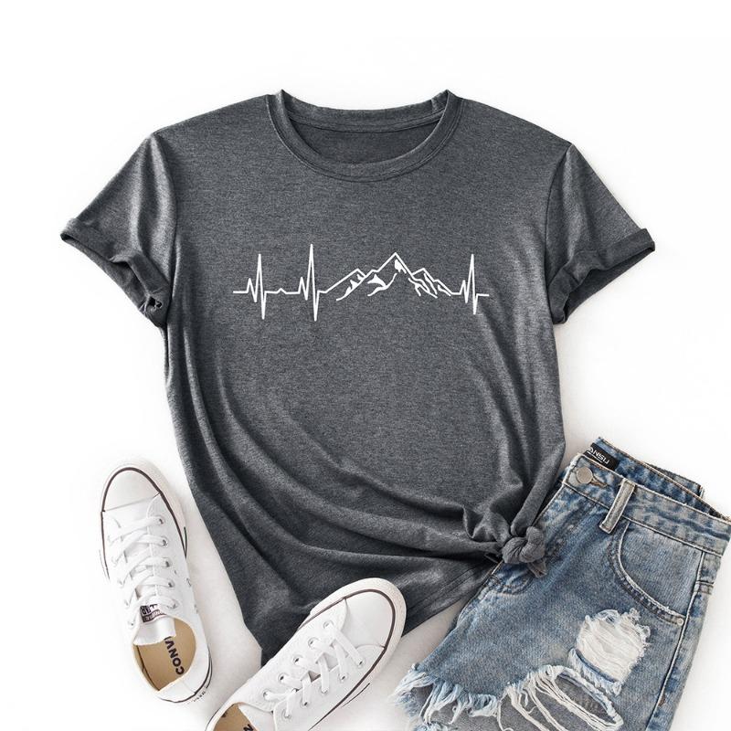 T-shirt Estiva Semplice a Maniche Corte da Donna Taglie Forti Ampia Girocollo Cotone Casual T-shirt Donna Eleganti Moda Ufficio Lady Top 24491