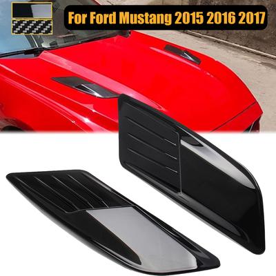 2ks Přední kapota motoru Lopatka sání vzduchu Dekorace obložení krytu ventilace pro Ford Mustang 2015 - 2023