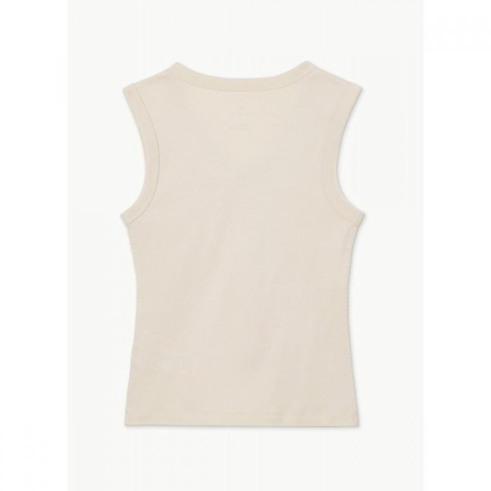 Budhi Mudra Women Essential V sleeVeless Bone White B61002atn51 V08