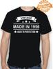 70th BIRTHDAY T-shirt / MADE IN 1956 / VINTAGE YEAR / Xmas Gift / UNISEX / S-XXL
