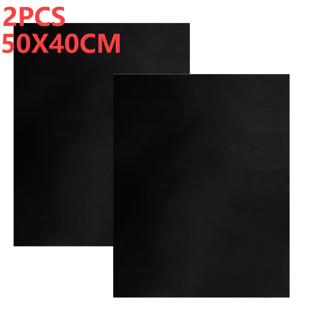 1-5PCS 40x50/33X40cm Oven Liners Grill Mat On Stick BBQ Grill Liners Reusable Arbecue Baking Liners Cook Pad Microwave Oven Tool