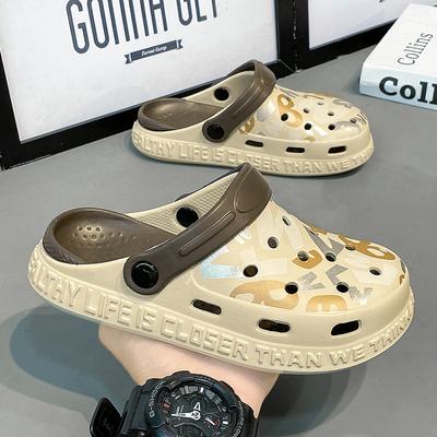 New Printed Hole Shoes Children's Garden Shoes EVA Boys and Girls Indoor Slippers Outer Wear Baby Sandals Men
