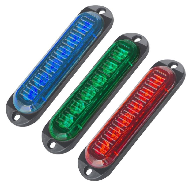 Corrosion Resistant Red Blue Marine Navigation Light 6 LEDs Waterproof Housing For Boats Yachts Marine Applications 2pcs