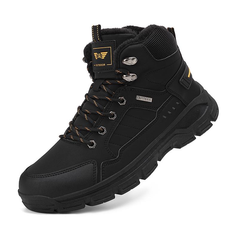 

Мужские зимние сноубутсы Супер теплые Плюс Мужские походные ботинки Высококачественная водонепроницаемая кожа Мужские ботинки Уличные ботильоны Кроссовки 39