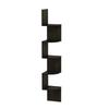 Furinno Rossi Espresso Corner Shelf, 5-Tier Wall-Mounted Floating Shelf [Officially Imported from Japan]