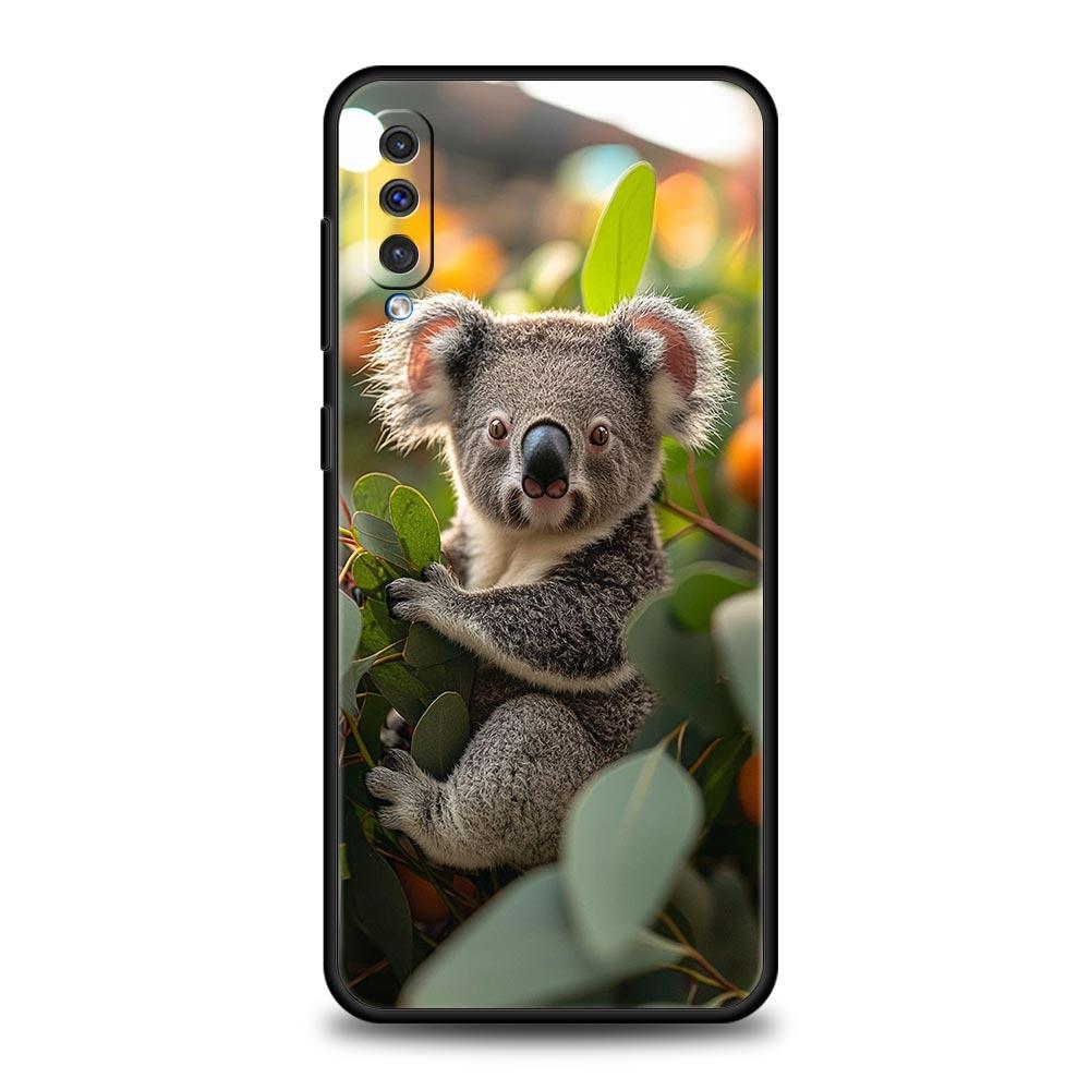 Phone Case For Samsung A56 A36 A26 A54 A52 A24 A14 A50 A70 A30 A40 A20E A06 A12 A22 A34 A42 A32 5G A04s A16 Cover Koala